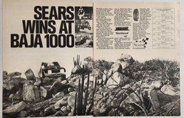 1971 Print Ad Sears Wins at Baja 1000 Diehard Batteries &amp; Steel Radial Tires  - £15.59 GBP