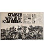 1971 Print Ad Sears Wins at Baja 1000 Diehard Batteries &amp; Steel Radial T... - £15.34 GBP