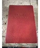Travel Journal 7&quot; Leather Soft Cover 320 Lined Pages Cranberry - £18.18 GBP