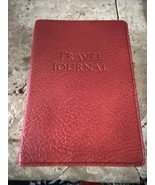Travel Journal 7&quot; Leather Soft Cover 320 Lined Pages Cranberry - $23.15