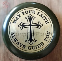 Poem Pocket Compass with May Your Faith Always Guide You Engraved II (An... - £30.84 GBP