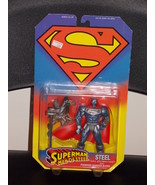 1995 Superman Steel 5 &quot; Figure With Pounding Hammer John Henry Irons New - £31.45 GBP