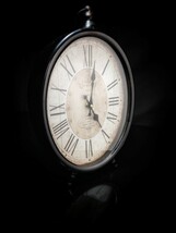 table clock battery operated 13.5" H x 9.5" W x 2" D image 3