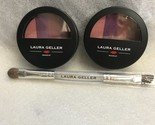 2 Laura Geller Dream Creams Raspberry lip palette Lipstick sugar free wi... - £20.07 GBP