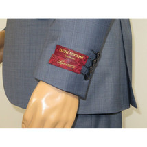 Men Suit BERLUSCONI Turkey 100% Italian Wool Super 180's 3pc Vested #Ber4 Navy image 7