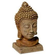 Aquarium Ornament Blue Ribbon Exotic Environments Thai Buddha Head (3&quot;W x 5.75&quot;H - £11.83 GBP