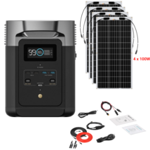 EcoFlow DELTA 2 + Solar Panels 100W Flexible 4 Panels 1024Wh (0 Extra Batteries) - £1,074.45 GBP