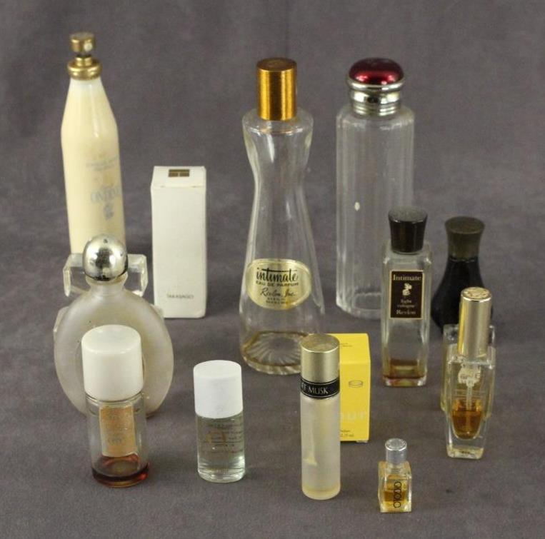 Vintage Estate Lot Perfume Bottles BURBERRY Coty Guy Laroche Revlon Takasago - $101.18