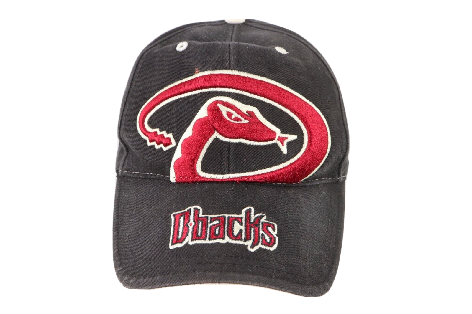 Vintage MLB Arizona Diamondback Big Logo Spell Out Distressed Baseball H... - $18.76