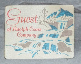 Vintage Adolph Coors Company Guest Sticker Pass Decal g50 - £7.78 GBP