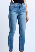 L&#39;agence Margot High Rise Skinny Jean Medium Wash Ankle Crop Stretch 25 - £46.28 GBP