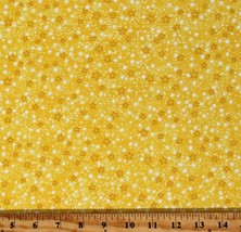 Flannel Stars Yellow Kids Baby Cotton Flannel Fabric Print by the Yard D275.32 - $9.95