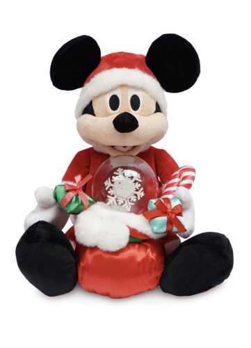 Primary image for Disney Store Christmas Holiday MICKEY MOUSE Musical Plush Toy Medium 12" NWT