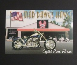 Mad Dawgs Hawgs Harley Davidson FL Dealership Advertising Motorcycle Pos... - £3.13 GBP
