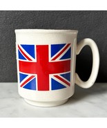 VIntage British Flag Mug Prince William Ware Union Jack Coffee Cup England - $25.97 CAD