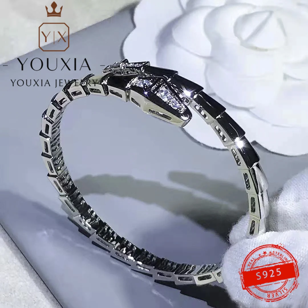 Hot Selling Brand Silver colour  Punk Style Bracelet Holiday Gift Couple Love Lu - £45.75 GBP