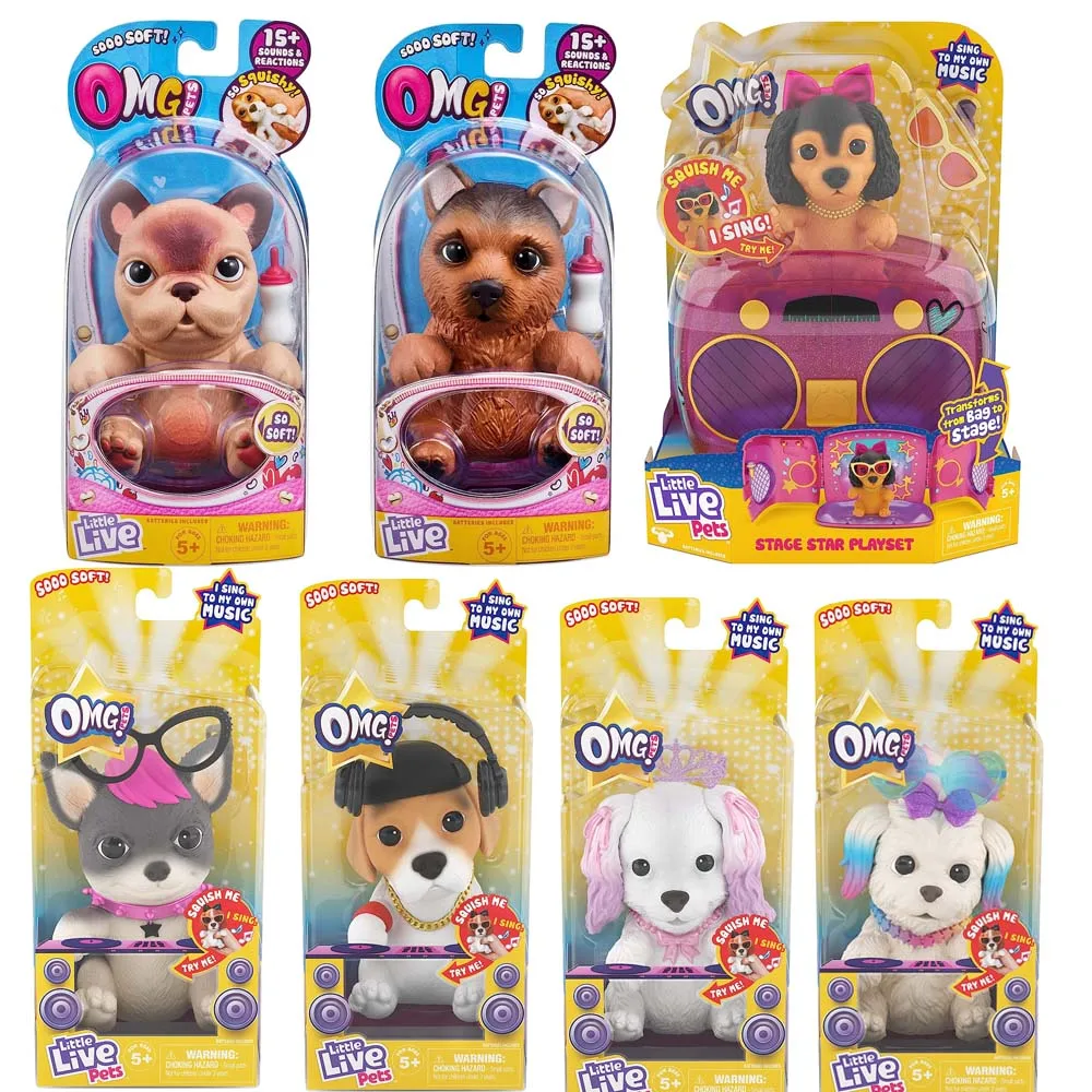Original Omg Little Live Pets Soft Squishy Puppy That To Life Interactive Soft - £30.69 GBP