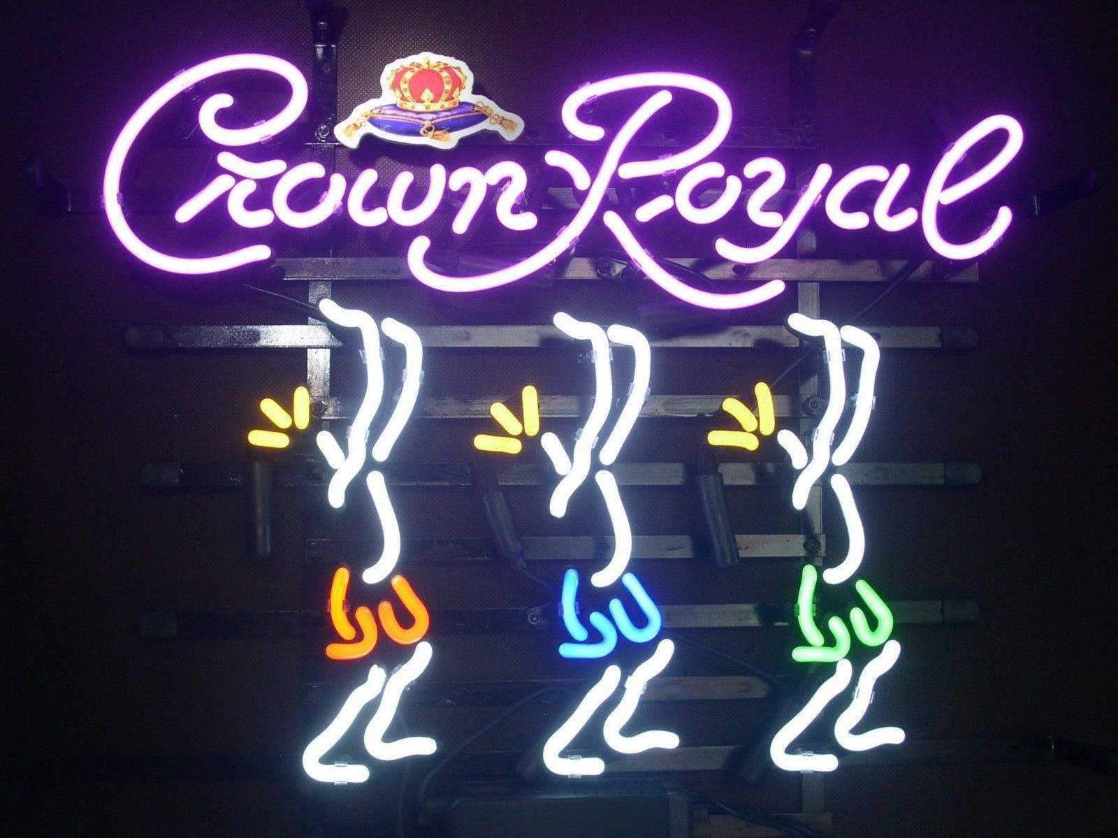 New Crown Royal Whiskey Dancer Beer Pub Bar Neon Light Sign 20"x16" - $153.99