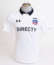 Under Armour White Colo Colo Chilean Football Short Sleeve Soccer Jersey Men&#39;s  - £94.13 GBP