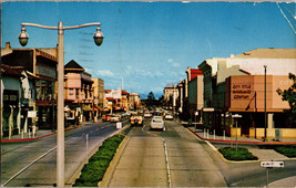 Downtown Street of University Ave. Palo Alto California Vintage Postcard - £4.30 GBP