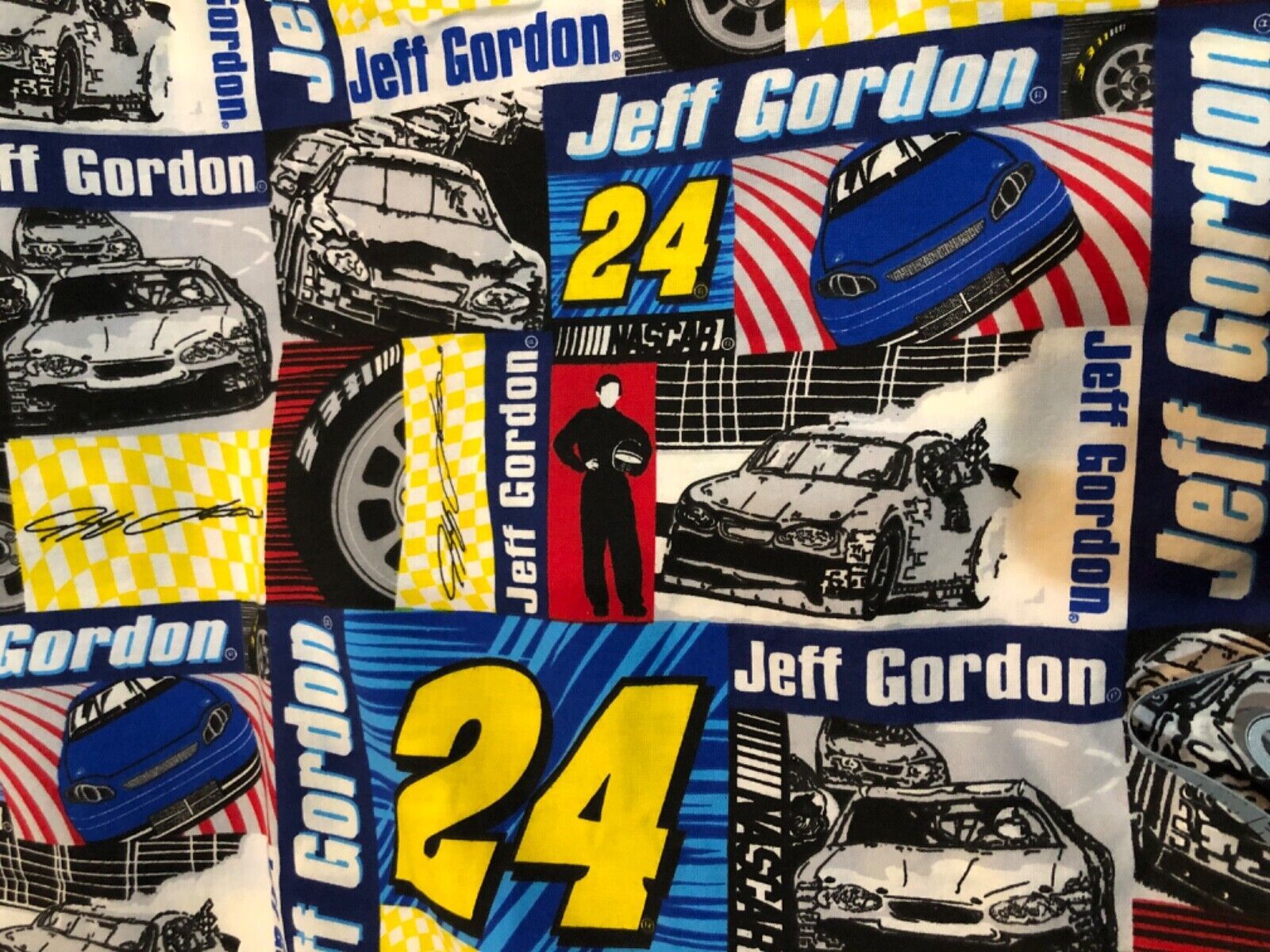 Primary image for Jeff Gordon #24 Nascar Cotton Fabric One Yard 36x42 inches Sewing Crafts