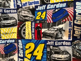 Jeff Gordon #24 Nascar Cotton Fabric One Yard 36x42 inches Sewing Crafts - £11.16 GBP