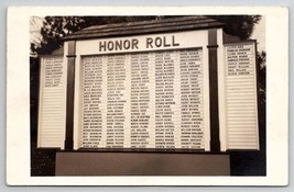 Paradise PA WWII Honor Roll Soldiers Billboard Pennsylvania RPPC Postcard J27 - £24.14 GBP