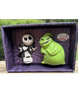 Nightmare Before Christmas Jack &amp; Oogie Boogie Ceramic Salt &amp; Pepper Sha... - $28.99