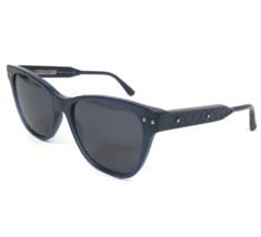 Bottega Veneta Sunglasses BV0036O 005 Blue Woven Leather with Blue Lenses - $205.49