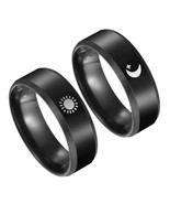 Plated Sun and Moon Promise Ring Anel Falange Championship Rings - £8.79 GBP+