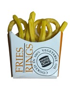 Vintage 1991 MTC Burger King Onion Rings Rubber Fries Realistic Play Foo... - $296.65 MXN