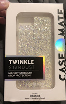 NEW Case-Mate Apple iPhone 8/7/6s/6 Twinkle Case in Stardust - Military Strength - $11.87