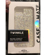 NEW Case-Mate Apple iPhone 8/7/6s/6 Twinkle Case in Stardust - Military ... - £9.37 GBP