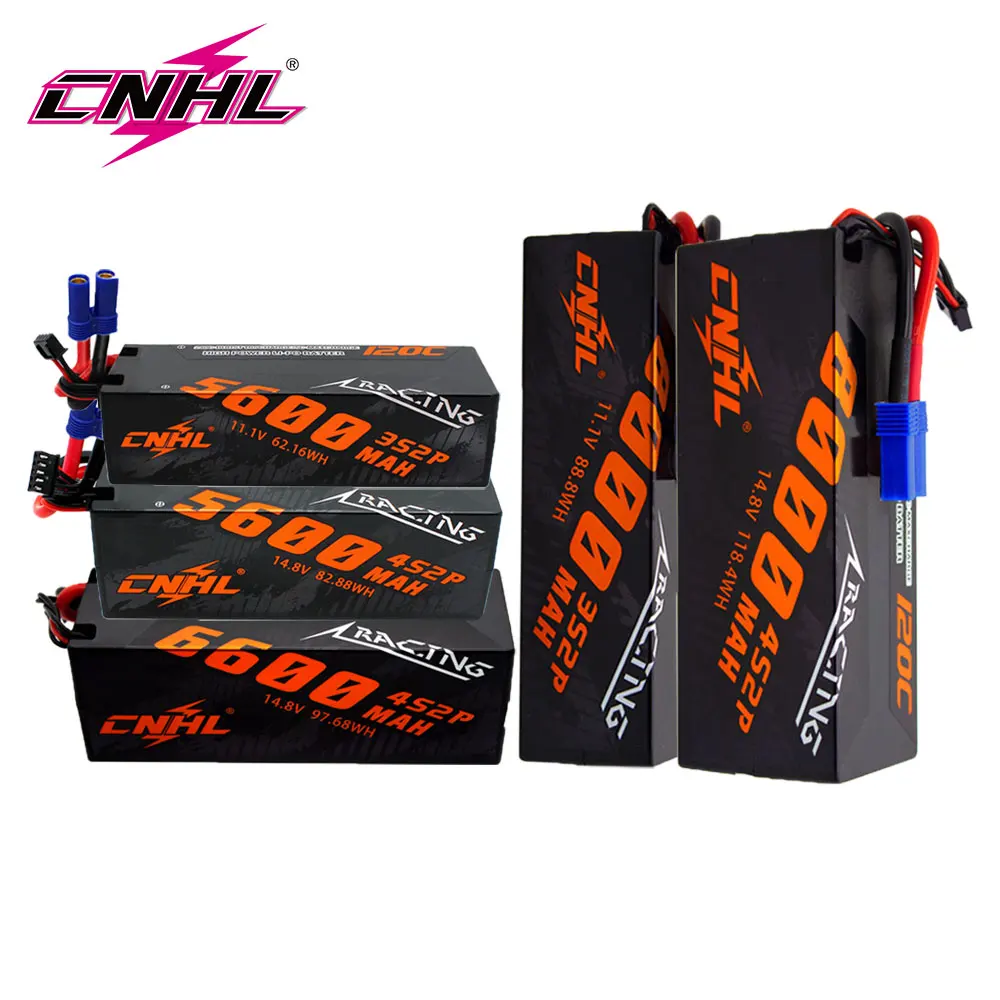 CNHL 3S 4S Lipo Battery 5600mAh 6600mAh 8000mAh 11.1V 14.8V 120C Hard Case Wi - £50.64 GBP+