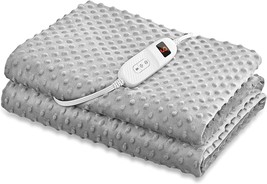 Full Body Warming Soft Fleece Sofa Bed Blankets With Auto-Off Overheating - £34.57 GBP