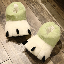 Imal paw plush cotton shoes kawaii cat bear paw stuffed slipper home indoor floor shoes thumb200