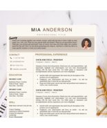 Resume Template Word, Creative Resume, Cover Letter, Professional CV Template - $5.00