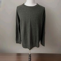 Banana Republic Sweater Men's XXL Knit Forrest Green Crewneck Relax Fit - $28.69