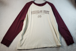 Mississippi State Bulldogs Adversity Brand Shirt Mens Size Large White Football - £11.82 GBP