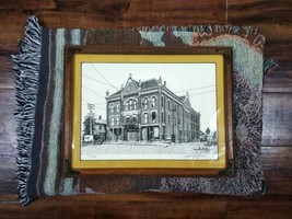 Historic Fremont Opera House Black &amp; White Art Print Vtg 1980s Steve McFerren - £45.66 GBP