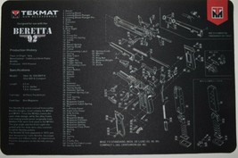 Tekmat Gun Cleaning Bench Mat Beretta 92 11” X 17” Neoprene New - £11.15 GBP