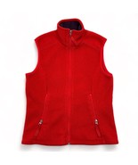 Vintage Patagonia Vest Womens Medium Red Fleece Full Zip Pockets Canada ... - £26.29 GBP