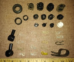 9DD38 ASSORTED CORD GROMMETS AND ANCHORS, 30 PIECES, AS SHOWN, GOOD COND... - $9.49