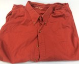 Eddie Bauer Dark Red Button Down Long Sleeve Shirt XL  - $9.89