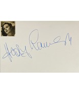 HEDY LAMARR Signed Autographed 4 x 6 INDEX CARD Dishonored Lady JSA CERT... - $499.99