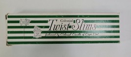 Vintage Candles Colonial Candle of Cape Cod Twist Slim 10.5&quot; Red Dozen 12 NIB - $13.98