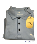 Tommy Bahama Men’s S/S Striped  Polo.Lt. Sky.Sz.M.NWT.MSRP$110.00 - $55.00