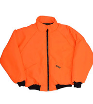 Remington Blaze Orange Hunting Jacket Mens L Insulated Reversible Zip Sa... - £28.86 GBP