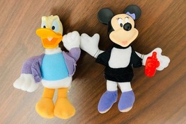 Vintage McDonalds Happy Meal Toys 2001 Disney House of Mouse Minnie Donald Plush - £4.08 GBP