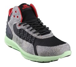 SUPRA Mens Snake Print Black Pale Green Owen Mid Sneakers Cross Trainer ... - £81.80 GBP